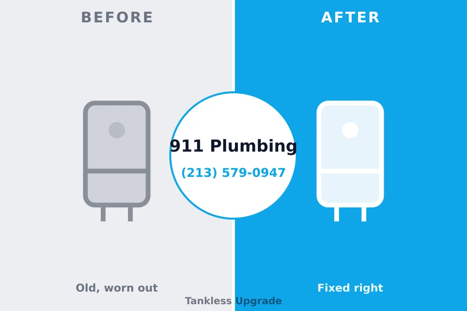 Before and after: plumbing company Decatur, TX